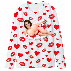 Stylish and Sexy Customizable Couple's Pajamas – Comfortable, All-Season Loungewear