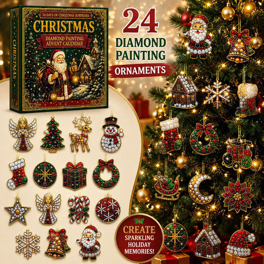 24 Days of Sparkle – Christmas Diamond Painting Advent Calendar Ornament Kit