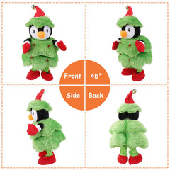Electric Dancing Singing Plush Toy Twisting Penguin Toy Talking Interactive Mimicking Funny Songs Wiggly Dance Kid Christmas Gift