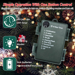 2Pcs Solar Powered Lighted Christmas Tree Urn Filler With Light Artificial Xmas Trees Light with Berries Decor Balls LED Pathway Pine Tree IP44 Waterp