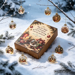 24 Days of Christmas Magic – Glass Ball Ornament Advent Calendar Countdown Box