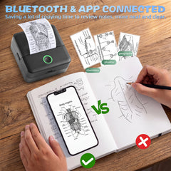 Mini Portable Bluetooth Thermal Printer | Inkless Pocket Sticker & Photo Printer for Notes, Lists & DIY Art