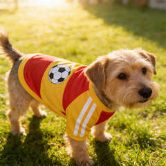 Pet supplies - Dog football clothes Lightweight and breathable sports wear with customizable names