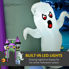 Inflatable Halloween archway with ghost, pumpkin, spider and bat - product photo 3 of 6