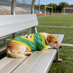 Pet supplies - Dog football clothes Lightweight and breathable sports wear with customizable names