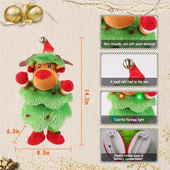 Electric Dancing Singing Plush Toy Twisting Penguin Toy Talking Interactive Mimicking Funny Songs Wiggly Dance Kid Christmas Gift