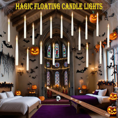 Floating remote control candle lamp - LED imitation candle. Suitable for Halloween and Christmas decorations.