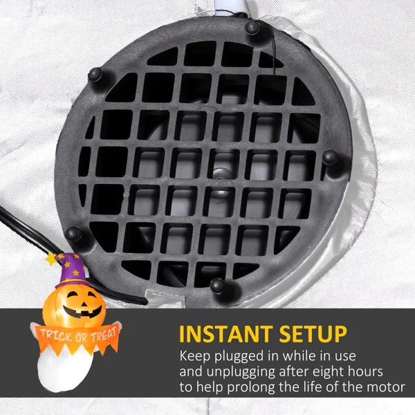 Orange face ghost window inflatable - product photo 5 of 6