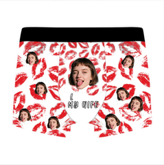 Custom Multi-Photo Grid Boxer Briefs – Personalized All-Over Print Family Picture Men's Underwear – Unique DIY Father's Day or Birthday Gag Gift