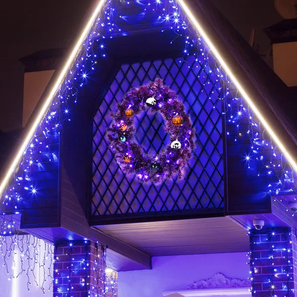 24 in pre-lit Halloween wreath with 50 LEDs - product photo 4 of 6