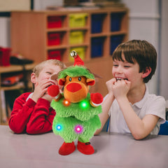 Electric Dancing Singing Plush Toy Twisting Penguin Toy Talking Interactive Mimicking Funny Songs Wiggly Dance Kid Christmas Gift