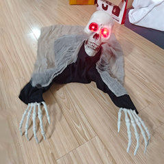 Halloween crawling ghosts, with sound activating props, red LED glowing eyes and terrifying sound effects, suitable for haunted house and courtyard decorations