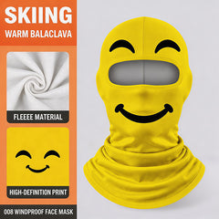 Novelty Fleece Balaclava – Windproof Funny Face Ski Mask That Covers Head, Face & Neck