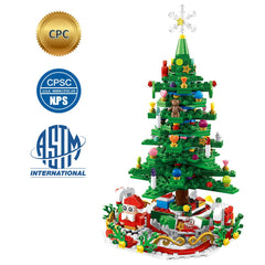701-Piece Christmas Tree Advent Calendar Building Blocks – Build-a-Day Countdown Toy with Festive Glowing Lights, 24 Daily Surprises & Mini Figures, Holiday Tabletop Decor & Gift for Kids & Adults