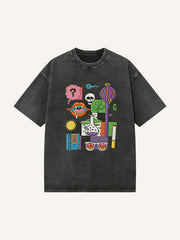 Midnight Great Inventor Printed Washed Short Sleeve