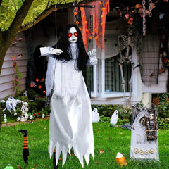 45 inch hanging doll that swings, moans and glows red eyes on sound or a slap - product photo 6 of 10