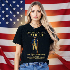 Custom Name Descendant of a Patriot Dark Shirt | Personalized 250 Years USA Sweatshirt | Patriotic Tee