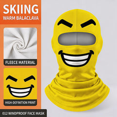 Novelty Fleece Balaclava – Windproof Funny Face Ski Mask That Covers Head, Face & Neck