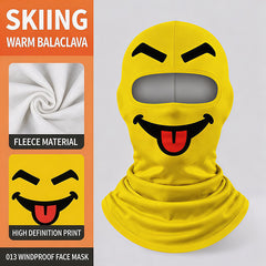 Novelty Fleece Balaclava – Windproof Funny Face Ski Mask That Covers Head, Face & Neck