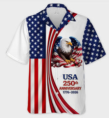 USA 250th Anniversary 1776‑2026 Eagle American Flag Patriotic Shirt