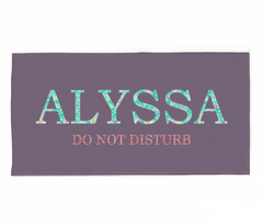 Girl's Colorful Name Personalized 30x60 Beach Towel