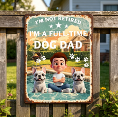 Custom Personalized Vintage Backyard Pool BBQ Grill Metal Tin Sign