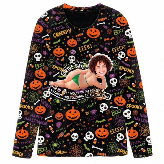 Customized Halloween pajamas - featuring sexy and humorous couple images