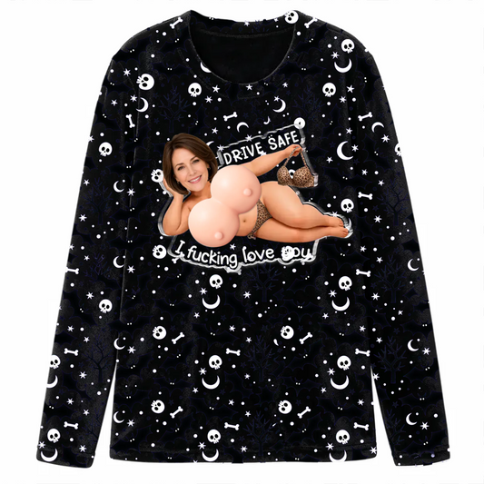 Fashionable, sexy and customizable couple pajamas - Halloween couple gift