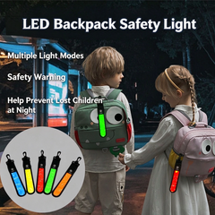 LED Backpack Safety Light, Rechargeable Glowing Hanging Light with USB Cable