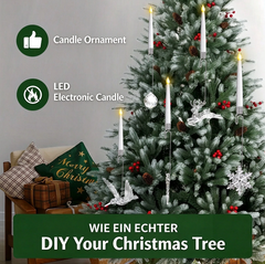 Floating remote control candle lamp - LED imitation candle. Suitable for Halloween and Christmas decorations.