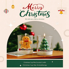 Holiday Cuties: Christmas Bubble Candles in a Glass — Gift-Ready