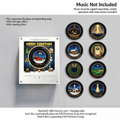 Christmas NFC music fridge magnet creative gift music player 9 CD discs magnetic decoration