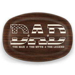 Like The Strength Of An Army - Family Personalized Custom Platter - Father's Day, Gift For Dad, Grandpa
