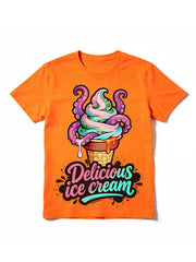 Delicious Ice Cream Tentacle Monster Streetwear Graphic Tee