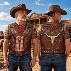 Custom Cowboy Warrior T-shirt - Personalized Birthday Gifts For Husband, Son, Grandson, Yourself - Cowboy Six Pack