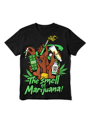 Vintage The Smell of Tobacco Smoking Hands Graphic T-Shirt
