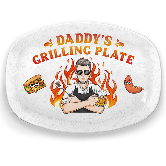 Good Food Made By You - Family Personalized Custom Platter - Father's Day, Gift For Dad, Grandpa