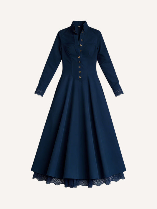 Lightweight Denim Comfortable Long Dress