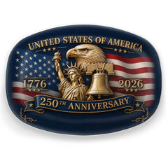 USA 250th Anniversary 1776-2026 Statue of Liberty Eagle Liberty Bell Patriotic Emblem