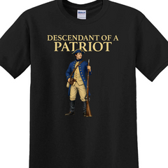 Custom Name Descendant of a Patriot Dark Shirt | Personalized 250 Years USA Sweatshirt | Patriotic Tee