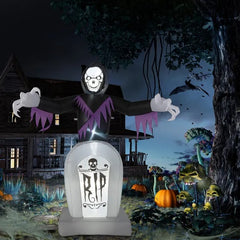 grim reaper and gravestone inflatable - product photo 3 of 5