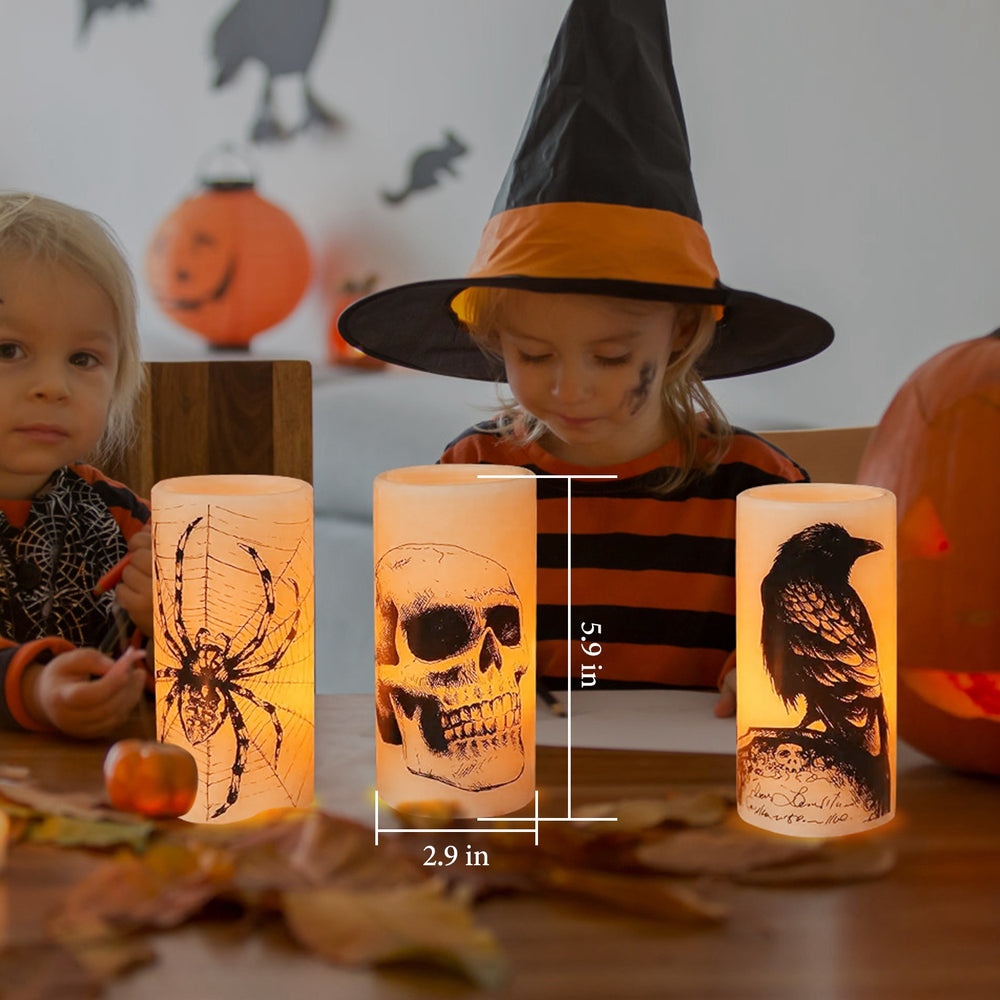 three flameless paraffin candle lamps with a timer - product photo 5 of 12