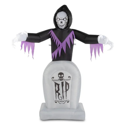 grim reaper and gravestone inflatable 6 Ft