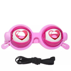 Pink googly eyes funny props glasses