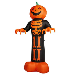 12 ft inflatable grim reaper and skeleton scene - product photo 2 of 6