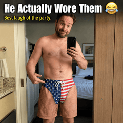 Men’s Patriotic American Flag Swim Briefs – Stars & Stripes Beachwear