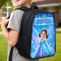 Custom Photo Kids Front Printed Backpack - Personalized Back To School Gifts For Kids - Believe In Your Magic