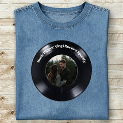 Custom Music Player Vinyl Record Spotify T-shirts