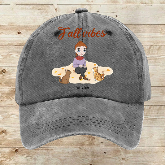 Custom Fall vibes Cap