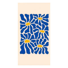 Abstract Boho Floral Matisse-Inspired Beach Towel
